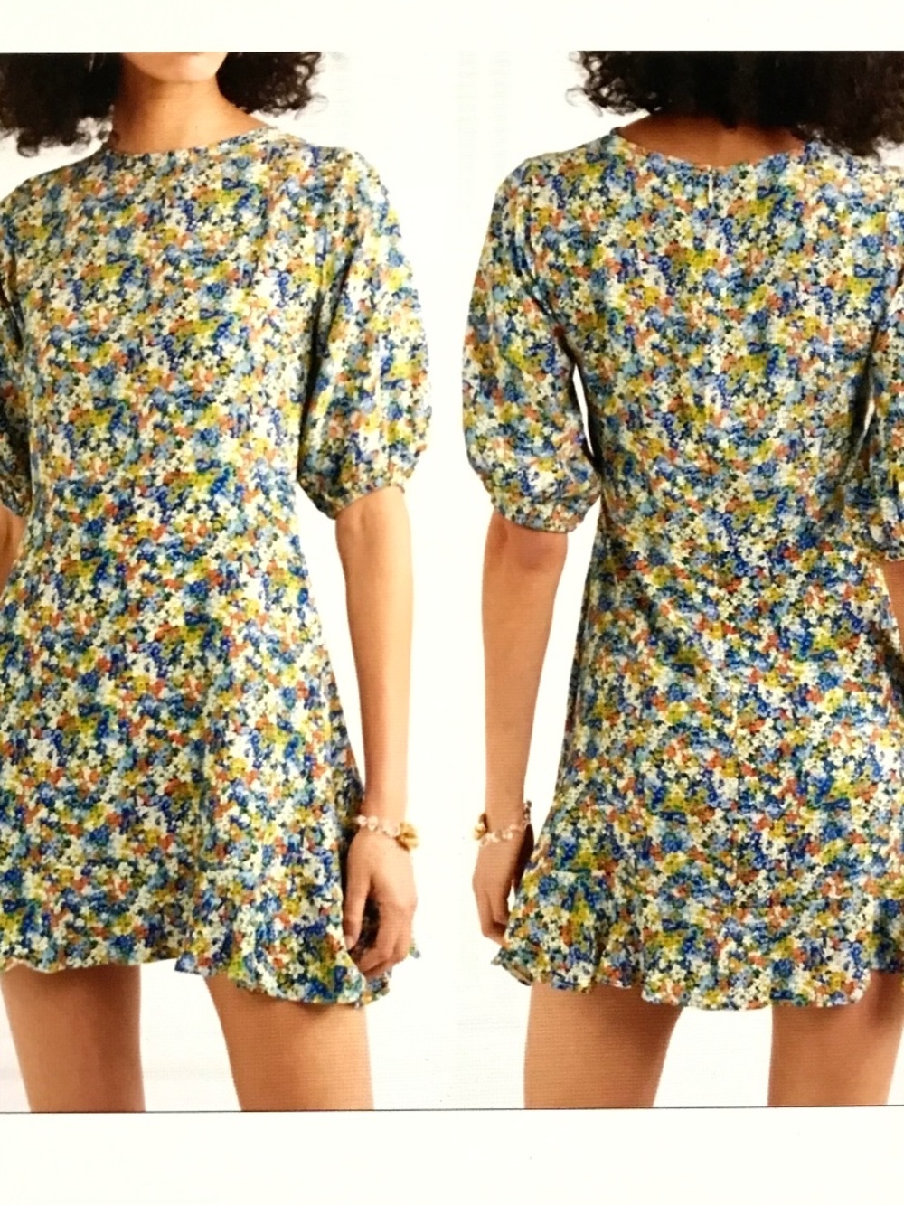 FAITHFUL THE BRAND Jeanette Crepe Mini Dress Size Small NWT Size 4